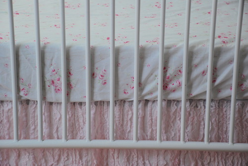 Crib Sheet - Shabby Sweet Angel Roses