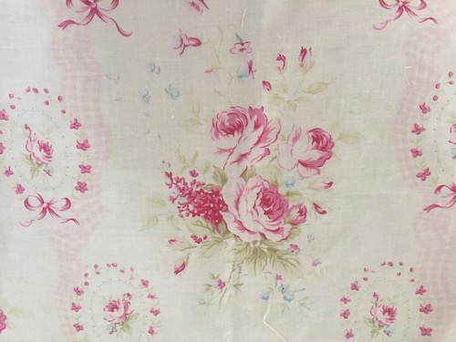 Shabby Pink Sweet Sue Floral Crib Skirt